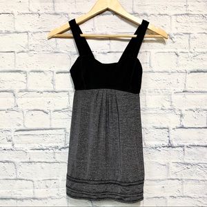 Lululemon Black Grey Sports Bra Draped Tank